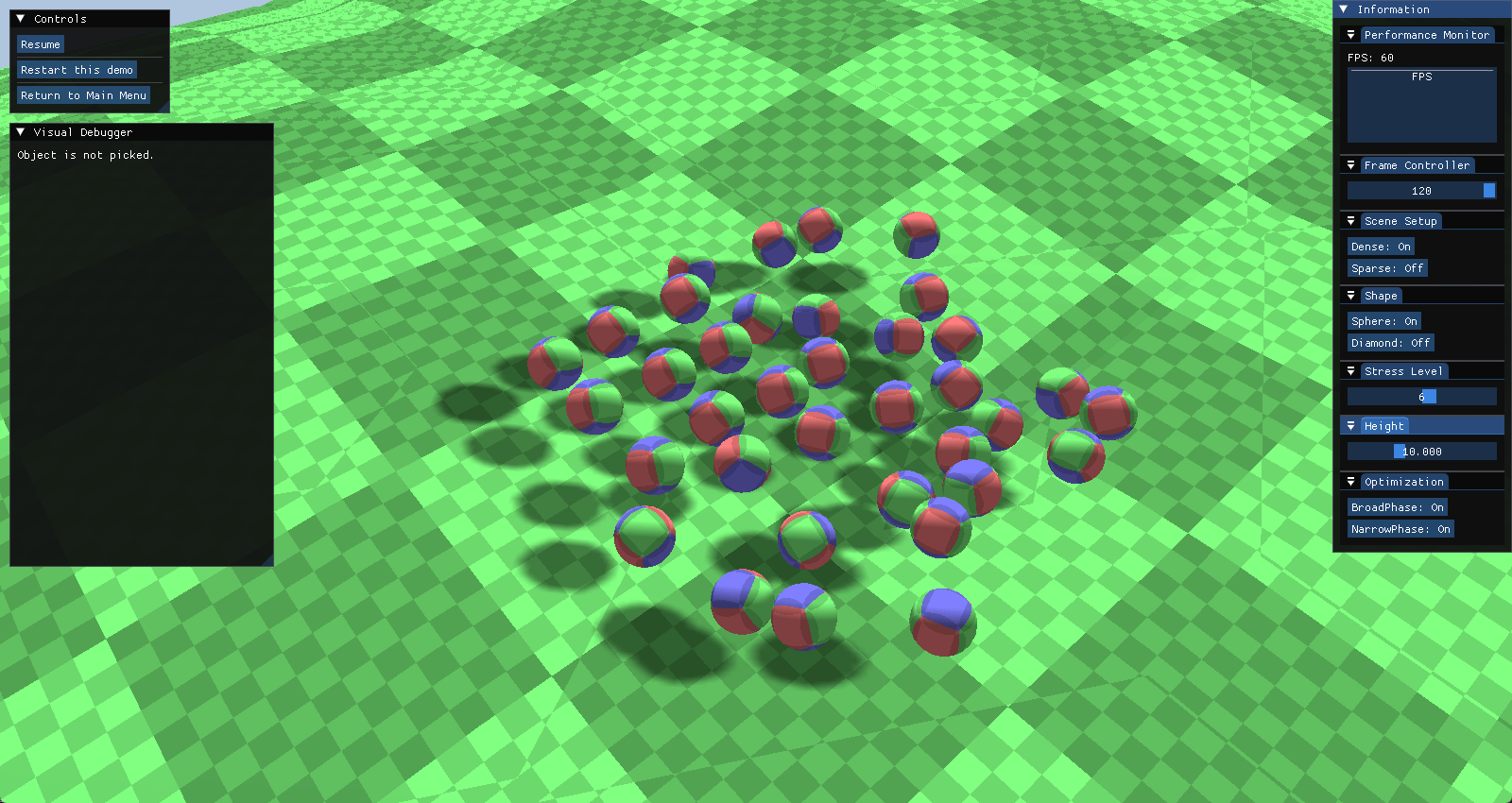 Object inspector showing object's properties