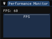 Performance monitor showing stable FPS under load